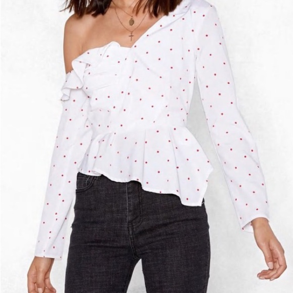 Nasty Gal Asymmetrical Blouse
